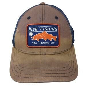 Rise Fishing Sag Harbor NY Snapback Trucker Hat Multi One Size 6 Panel Sunswell